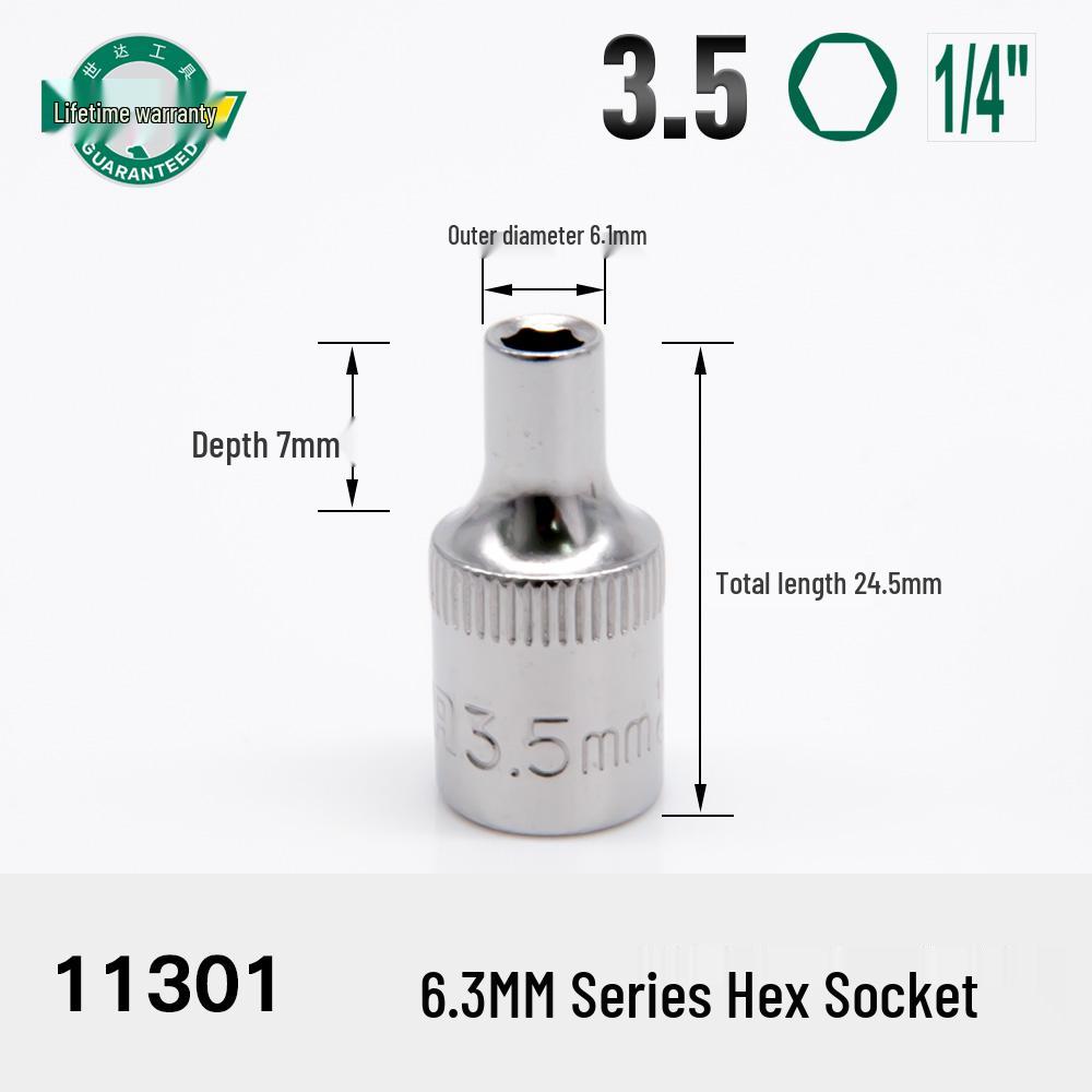 SATA Ratchet Wrench Set: 1/4 , 3/8 , 1/2  Hex Short Sockets for Auto Repair
