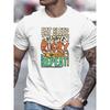 Heren T-shirt met Rugbyprint, Nieuw voor de Zomer, Casual En Stijlvol, Met een Licht Rekbare Geribbelde Ronde Hals voor Comfort En Ademend Vermogen