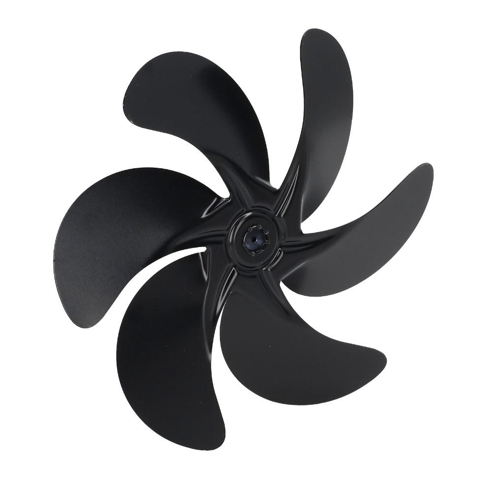 6-Blades Fireplace Fan Blades High Temperature Resistant Heat Powered Fan  Circulating Warm Air