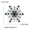 Fashion Rhinestone Snowflake Brooches for Women Clothing Coat Jewelry Accessories Gifts