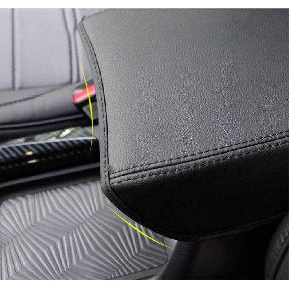 BEERTE Central Console Armrest Box Fit for Honda CRV 2017 2018 2019 2020 2021 2022 Cover Car Armrest Cover Auto Center Console Pad(Black with Black