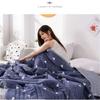 Washed Cotton Summer Quilt with Printed Thin Quilt, Lightweight, Breathable and Skin Friendly Bedding Air Conditioning Quilt Core, Summer Cool Quilt