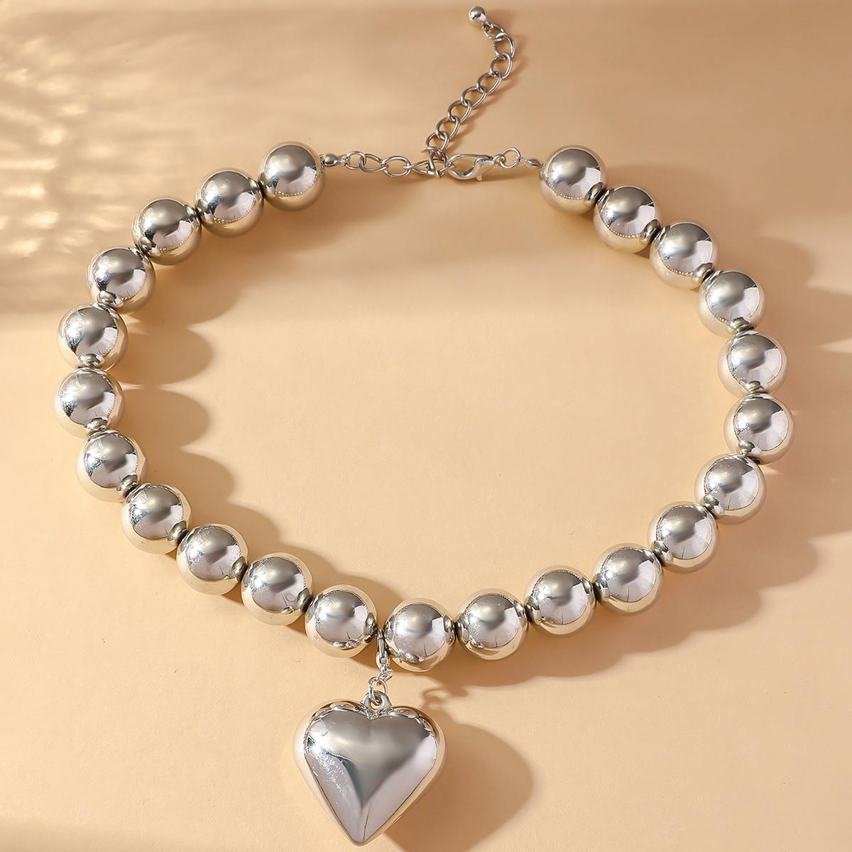 

1 шт. Женское универсальное изысканное высококрасивое бисерное преувеличенное круглое панк-ожерелье с цепочкой на ключицу, темпераментная цепочка на шею