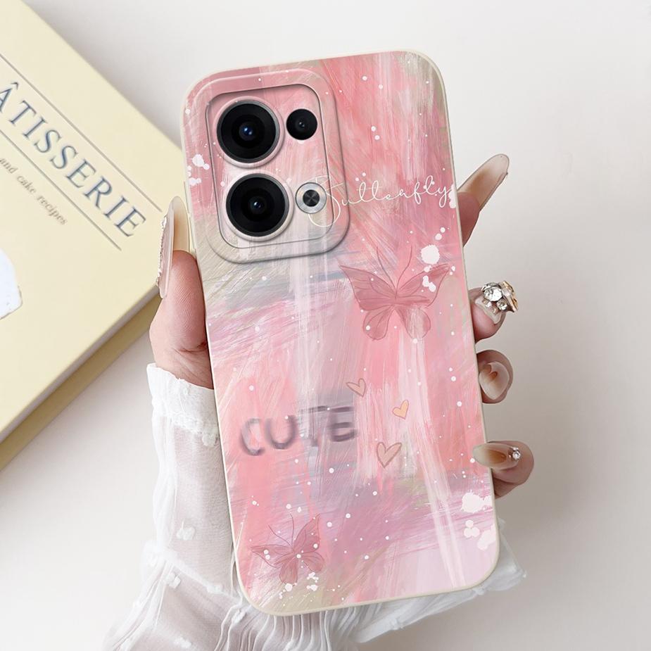For Oppo Reno 13 Pro 5G Case CPH2697 Luxury Fashion Candy Painted Cover Soft TPU Phone Case For Oppo Reno 13 Reno13 Pro 5G Shell