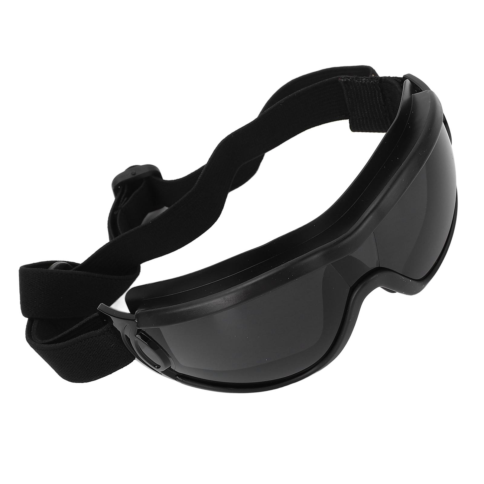 

Собачьи очки Ветрозащитные УФ-защитные Защищающие от запотевания Солнцезащитные очки для собак с регулируемым ремешком для улицы Серебристые Grey серый