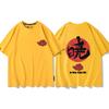 Yellow Cartoon Childrens Tshirt Naruto Xiao Organized Six Payne Anime Cotton Doublesided Printing Parentchild Casual Tshirt