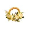 45cm Simulated Wreath Wisteria For Home Decor, Hanging Flower Wreath, Spring/Summer Green Plant Wreath, Simulated Blueberry Pendant