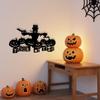 Metal Halloween Decorations Skeleton Wall Art