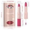 Long-Lasting 3-Color Lipstick & Lip Gloss Set - Double Headed Design for Natural, Lustrous Texture - Perfect Holiday Gifts for Women