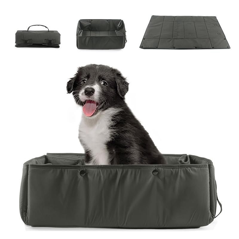 

The Dog Outdoor Mat Is Easy To Fold and Store, Convenient To Carry. The Pet Mat Is Waterproof and Dirt-resistant. The Dog Car Mat Uniform code сірий колір