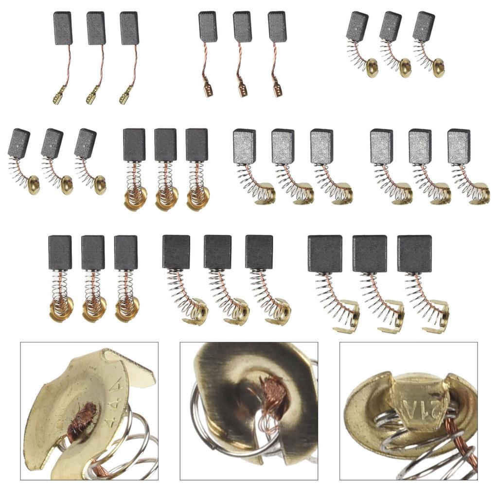 Graphitkohlebürsten Getriebe 10 Größen 30*/Satz