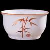 ZISIZ Glazed Gold-Painted Ceramic Kung Fu Teacup Set