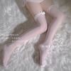 FashionBow lace stockings medium stockings jk black sex stockings female sexy white pure lace
