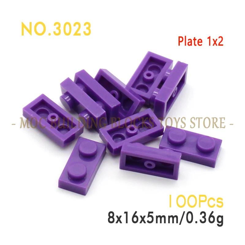 Moc Parts 3023 Plate 1X2 Building Block Bricks Classic Diy Architecture Creative Education Compatible With Accessories Toys