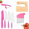 17-Piece Kids' Pretend Play Knife Set: Safe Plastic Fruits & Vegetables
