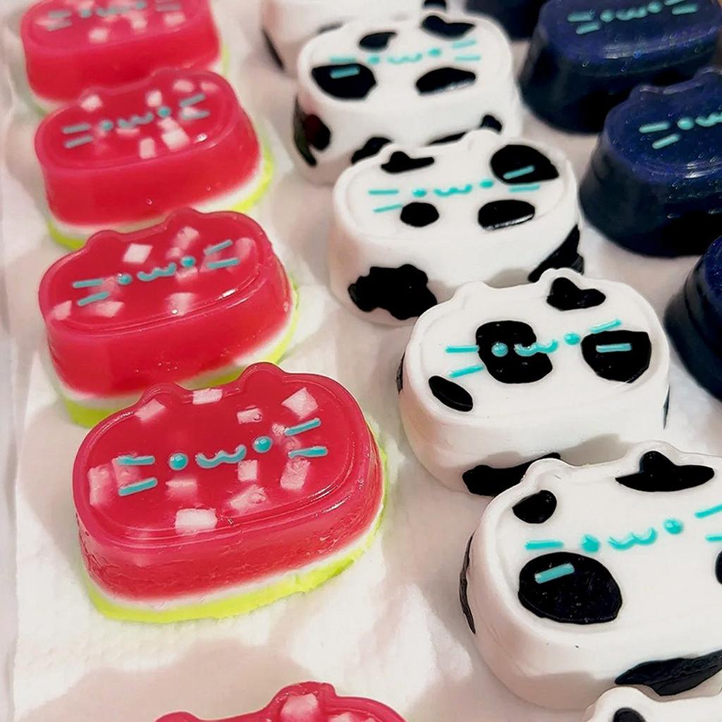 Cats Cheese Squeeze Toy Silicone Molds Animal Anxiety Reliefs Hand Finger Toy Molds Epoxys Resin Molds for Kid Girl