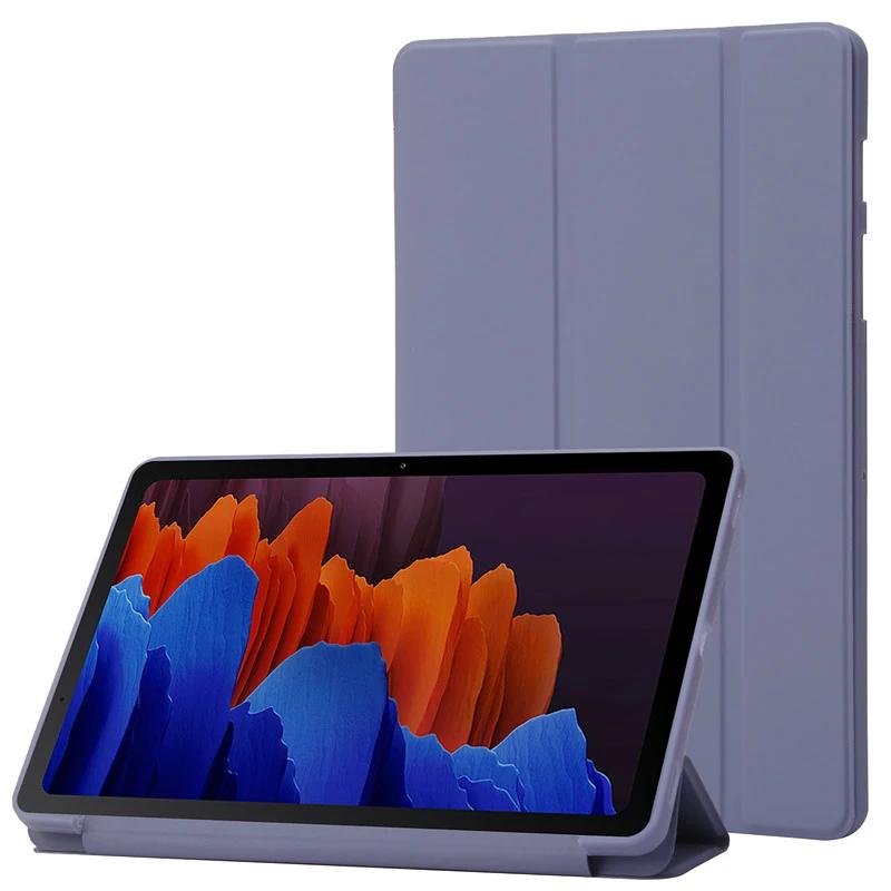 עבור Samsung Tab S10 FE Plus כיסוי תלת-קיפול עור PU גב TPU רך עם מעמד טאבלט Funda עבור Galaxy Tab S10 Fe Plus 13.1 אינץ' כיסוי