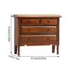 Genuine Wooden Drawer Chest Miniature Furniture For Model house Locations Highlighting Historical Handle Accents