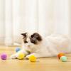 12pcs/Box Cat Toy Balls Soft Poms Ball Pet Interactive Toy Soft Pompon Ball Toy Cats Interactive Cat Toys