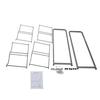 Water Bottle Storage Rack 4 Tier Steel Pipe Space Saving Water Bottle Holder Shelf for Office School Home