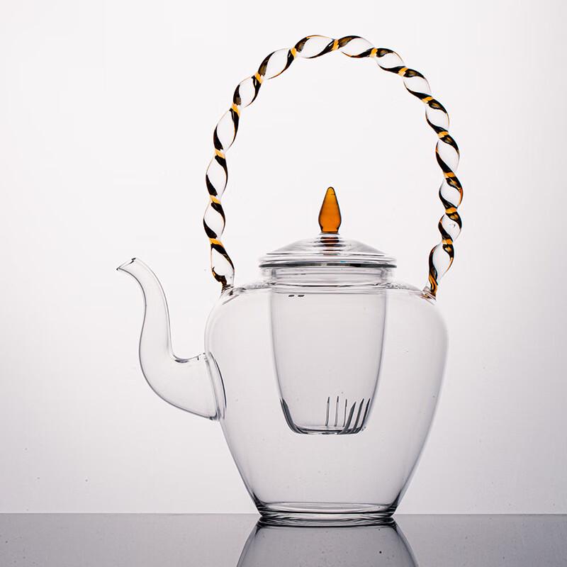 Diller Heat-Resistant Glass Teapot with Handle