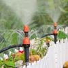 5/10/20Pcs 2-IN-1 Drip Misting Sprinkler Adjustable Atomized 1/4" Barb Nozzle Garden Greenhouse Flowerbed Bonsai Lawn Water Irrigation
