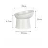 Raised Diamond Pattern Slant Rim Pet Bowl Cat Bowl Dog Bowl Neck Support Dog Dish Water Bowl for Pets