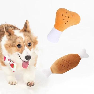 Puppy Squeaky Chicken Leg Toy 2-Piece Set