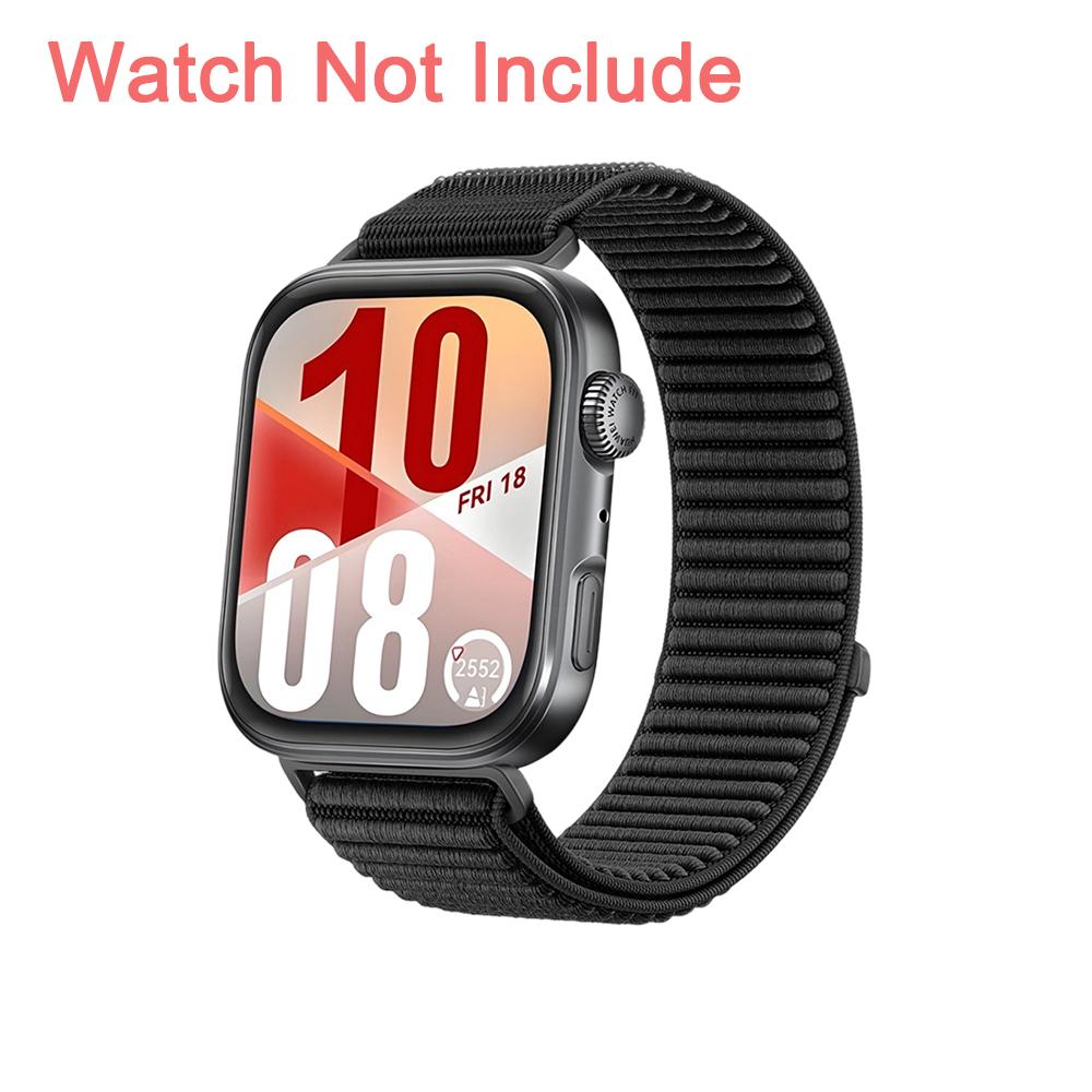 

Нейлоновый ремешок-петля для Huawei Watch Fit 4 Pro Официальный сменный браслет для Huawei Fit 3 4/Fit 4 Pro Мужской Женский Нейлоновый ремешок For Huawei Fit 4 Pro чёрный