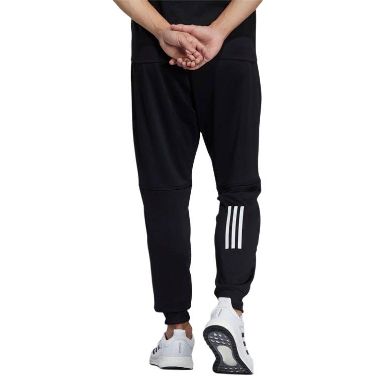 adidas Knitted Sweatpants Men's Black Moderate Straight Fit Pants GN0804