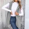 Women's  Hoodies Oversized Fleece Long Pullover Hooded Sweatshirts Casual Sleeveless Hoodie Jacket