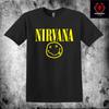 Nirvana   Smiley Face Logo Heavy Metal Band Heavy Cotton Unisex T-shirt S3XL