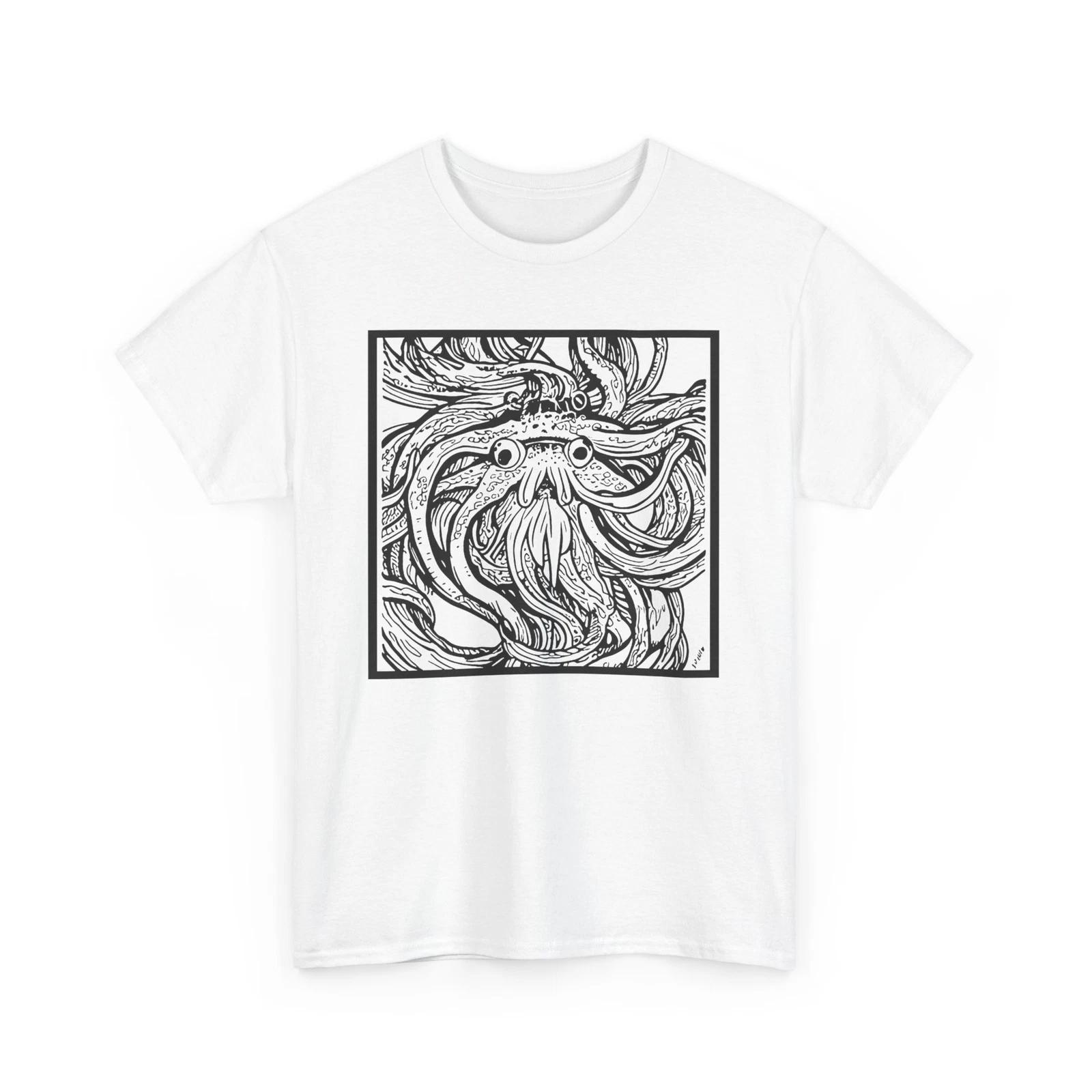 Kraken Cryptozoology T-Shirt | Cryptid Kraken | Kraken Shirt L