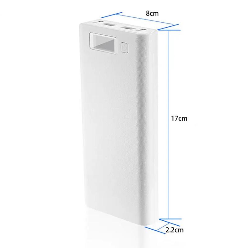 DIY Hülle 8*18650 Akku Powerbank Dual USB zum Aufladen von Telefonen 18650 Akku Aufbewahrungsbox Gehäuse Ohne Akku