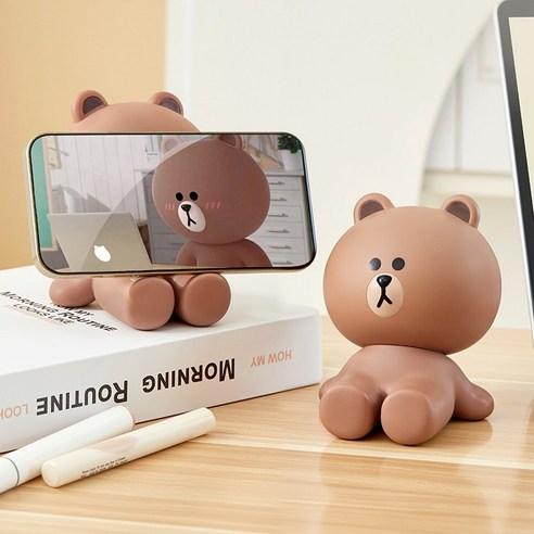 LINE FRIENDS Brown Character Desktop Phone & Tablet Stand