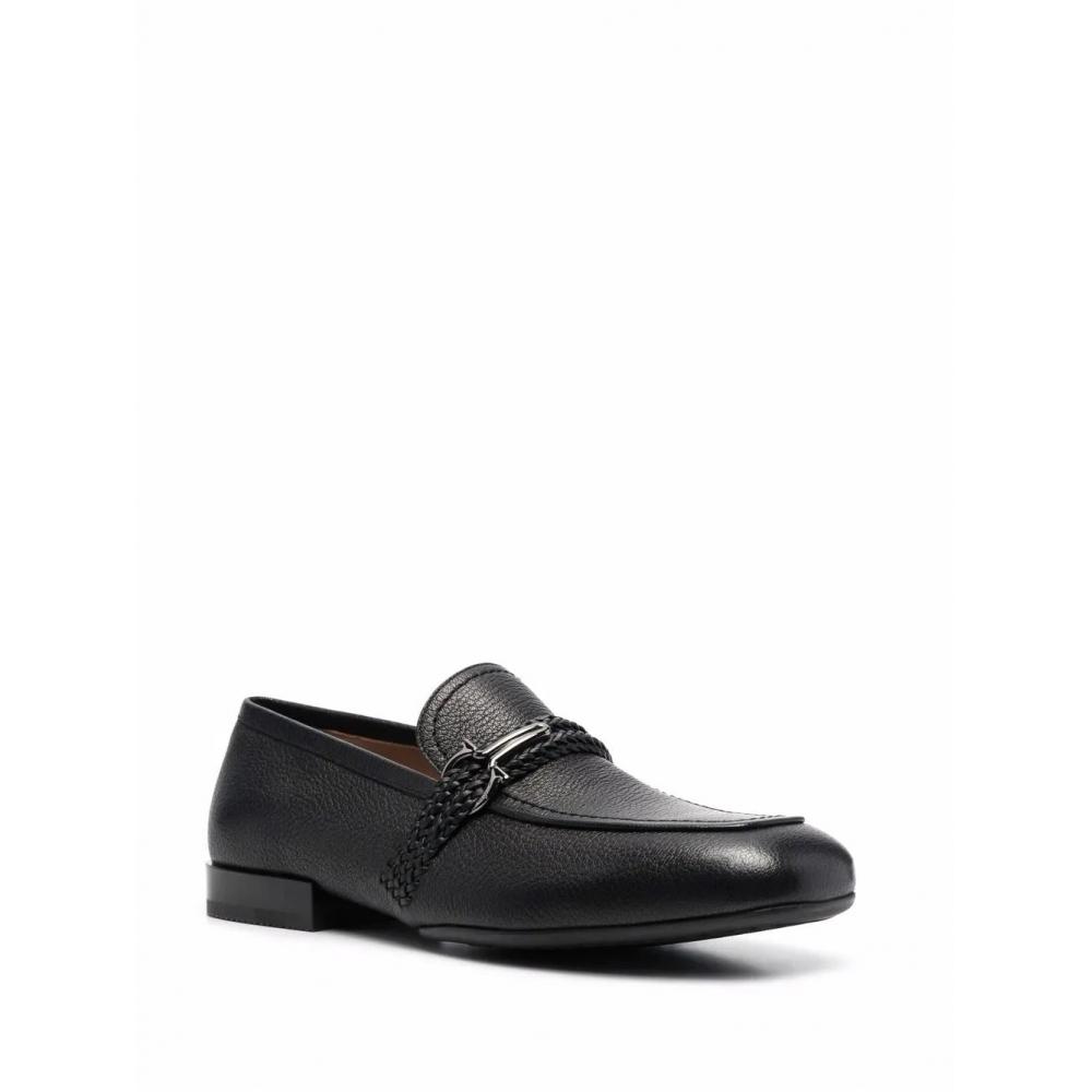 Salvatore Ferragamo Ferragamo Missouri Leather Loafers Black