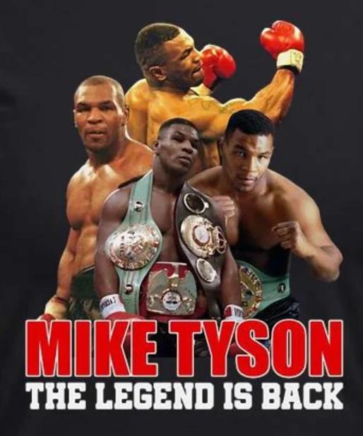

The Legend Is Back Boxing Champion Mike Tyson TShirt 100 Cotton ONeck Short Sleeve Summer Casual Mens Tshirt Streetwear S