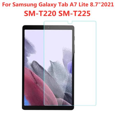 1 adet/2 adet/3 adet 9H temperli cam Samsung Galaxy Tab için A7 Lite 8.7 inç ekran koruyucu 2021 SM-T220 T225 Anti Scratch Tablet koruyucu film