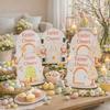 Kids Gift Cartoon Easter Bunny Decor Colorful Standing Wooden Rabbit Ornaments Handmade Easter Table Centerpieces Office Decor