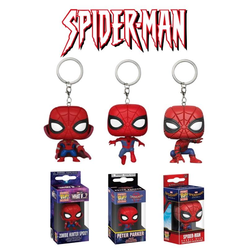 Spider-Man Universum Sammlerstücke Mit Ständer, Umhang Und Schlüsselanhänger