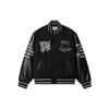 Carhartt WIP X Awake NY Collaboration Floral Embroidery Letter Print Design College Style Baseball Jacket Unisex Jacket Black I031336-1NB-XX