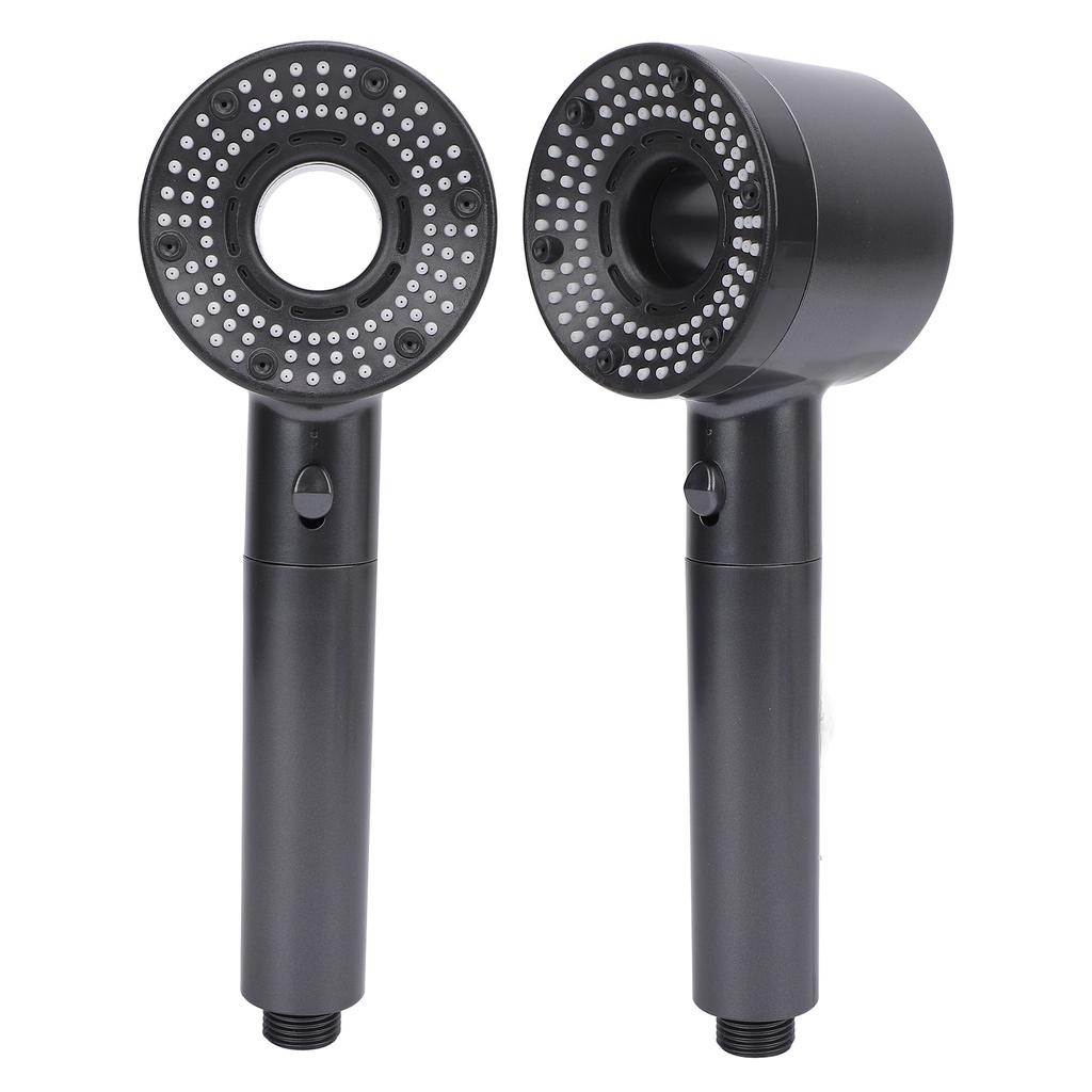 Filtered Shower Head 5 Gears Adjustable Pressure Boost Handheld Showerhead for Household Use Grey