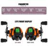 New Multi-function Bait Fishing Reel Electronic Large LED Screen High Speed 7.2:1 10kg Orange Black Model Sea Waterproof Casting Drum Casting