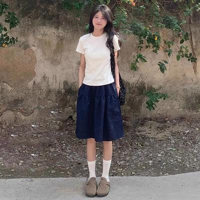 Skirt Short Skirt Women's Summer New Versatile and Thin Small Skirt