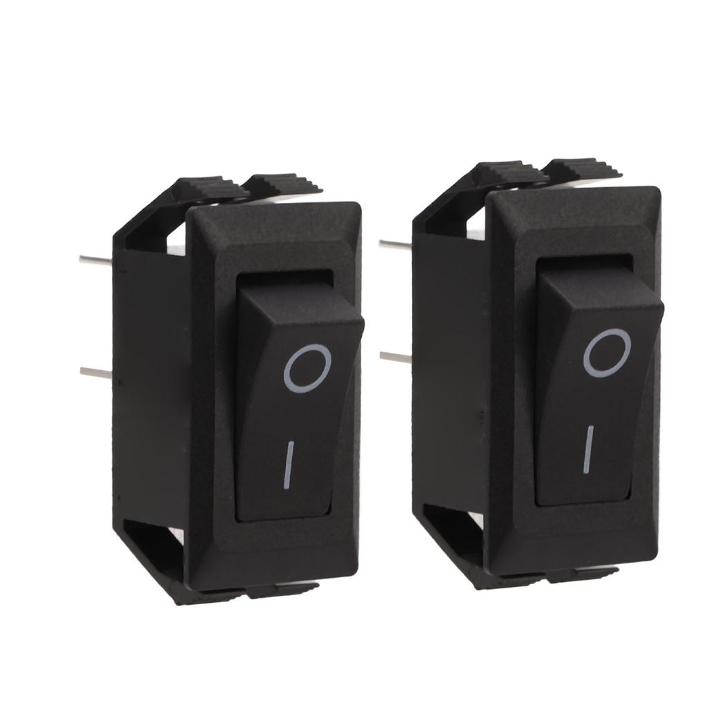 2PCS Rocker Switch 2 Positions Single Control PA66 16A 125 250V for Instruments Automobiles Ships