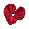 Oversized Satin Heart Shape Hair Band For Elegant Ponytail Holder And Bun Hairstyles Hair Scrunchies for Autumn Winter