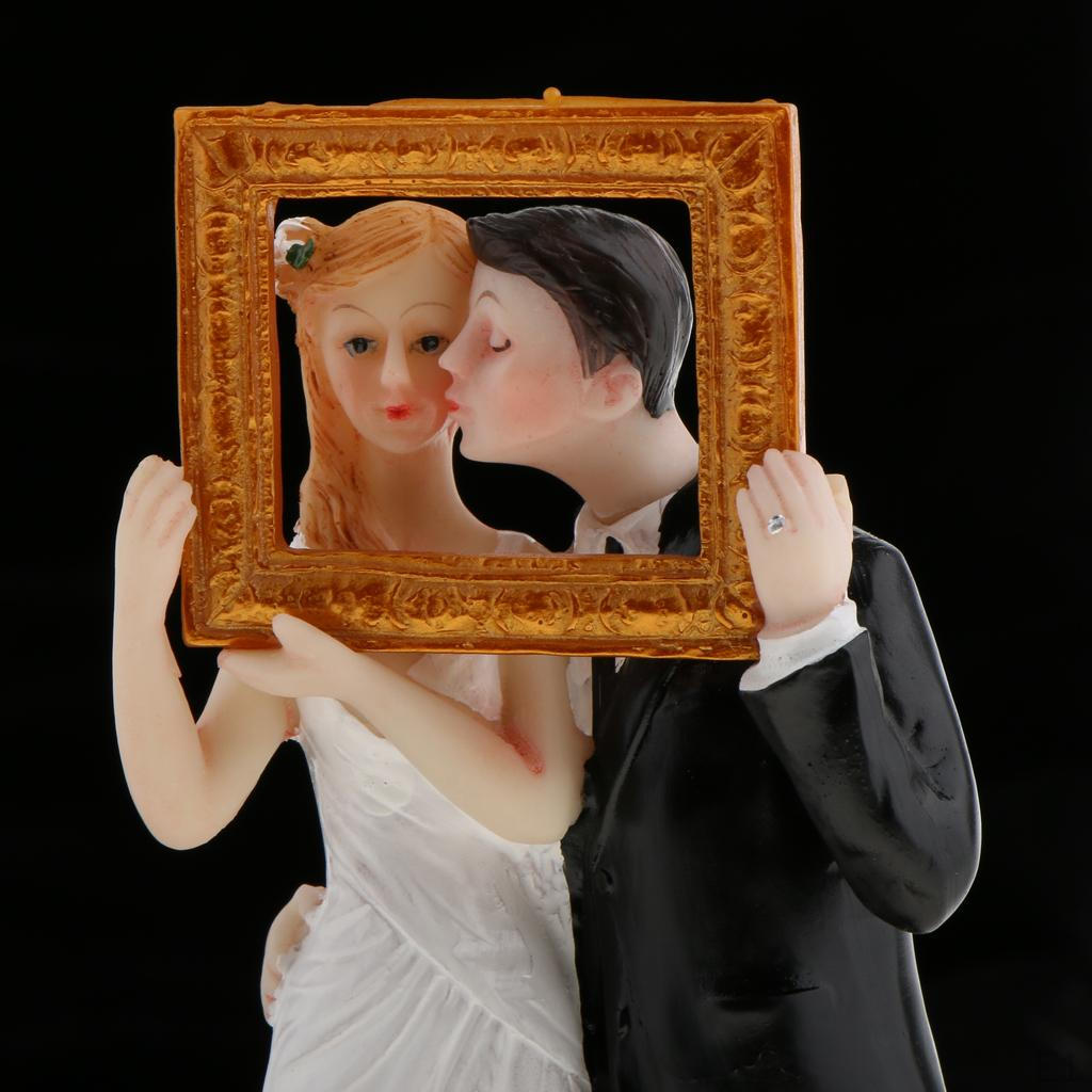 Wedding Groom Bride Posture Cake Topper Engagemnt Decoration