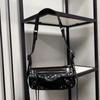 Retro Sweet Cool Women's Motorcycle-Style Baguette Shoulder Bag