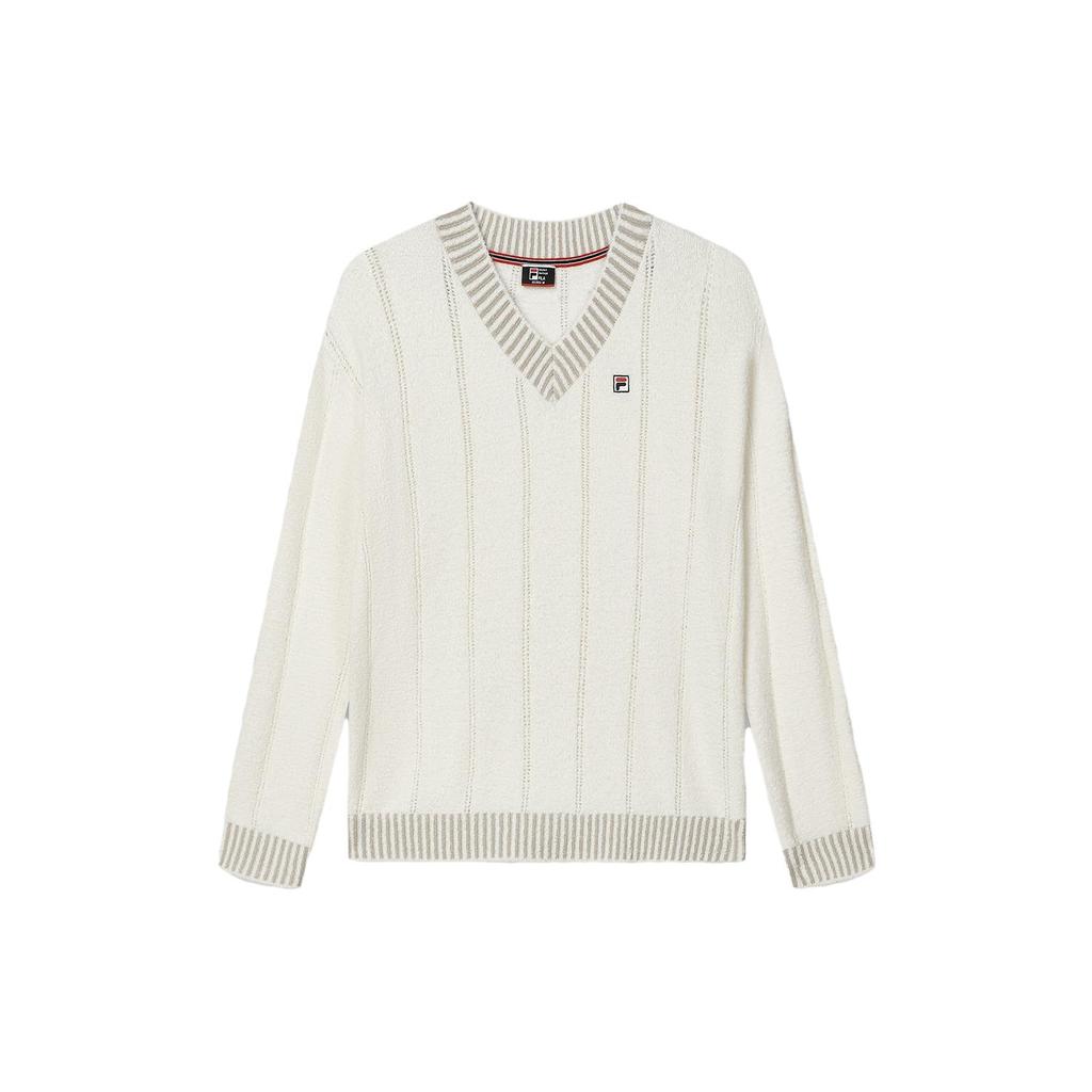 New FILA Knitwear Women's Steam White F11W341408F-IV