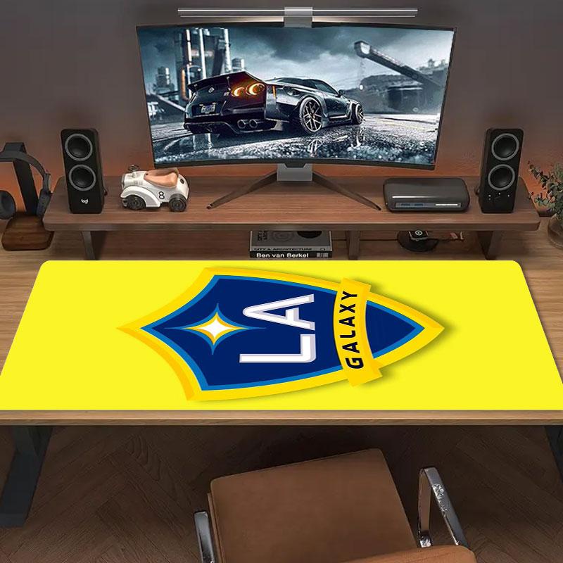 LA Galaxy Mouse Pad, Large Gaming Desk Mat, Non-slip XXL Mousepad for Laptop & Tablet, Mini PC Playmat with Stitched Edges